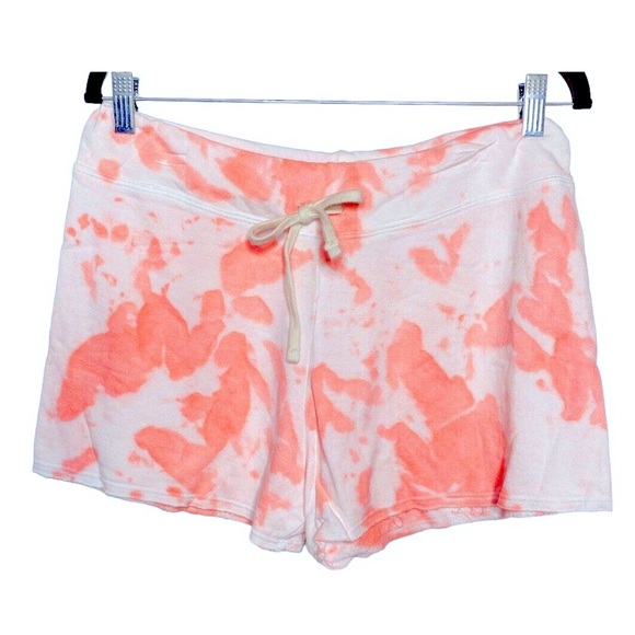 Sundry Pants - 🔴 4/$15 Sundry Anthro Nordstrom tie dye peach coral drawstring shorts sz L NWT